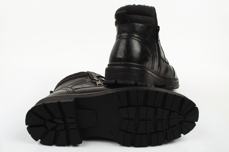 Wrangler Gillen Herren-Ankle-Boots mit Fellfutter, Schwarz, Modische, gefütterte Stiefel