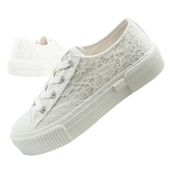 Lee Isla Damen-Sneaker, Weiß, Plateau, Schnürung