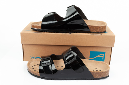Abeba Sandalen Arbeit Flip Flops Schwarz [8088]