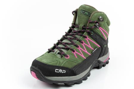 CMP Rigel Damen-Wanderschuhe aus Leder, robust, wasserdicht, knöchelhoch, Grün