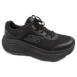 Skechers Damen-Laufschuhe mit Max Cushioning, Leichtes Schwarz
