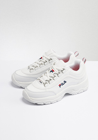 Fila Strada Low Damen-Sneaker, weiß, modisch, bequem, leicht