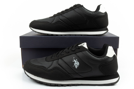 U.S. Polo Assn. Herren-Sneaker, modisch, bequem, Schwarz