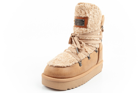 D. Franklin Damen Winterstiefel, modisches Fellfutter, isoliert, Braun und Beige