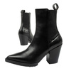 Karl Lagerfeld Cowboystiefel Damen Cowboystiefel Leder schwarz [KL31264 000]