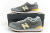 New Balance 515 Herren-Sneaker, modisch, bequem, Grau/Gelb