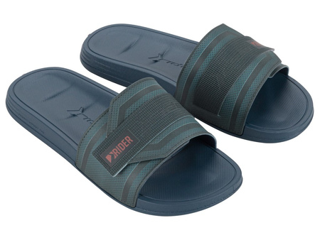 Rider Walk Herren Flip-Flops, sportlich, bequem, marineblau, mit Klettverschluss [12394 BB533]