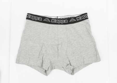 Kappa Herren-Boxershorts [351K1JW A8O] 2 PACK, grau, schwarz.