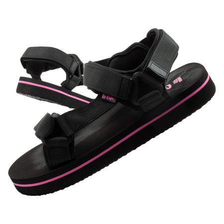 Lee Cooper Damen-Sandalen mit Klettverschluss für den Sommer – Leichte Strandsandalen