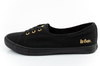 Lee Cooper Damen-Sneaker, Schwarze Slip-On-Ballerinas