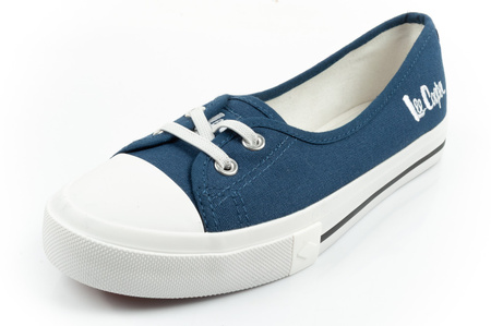 Lee Cooper Damen-Sneaker, blaue Slip-On-Ballerinas