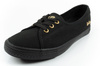 Lee Cooper Damen-Sneaker, Schwarze Slip-On-Ballerinas