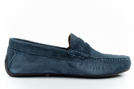 Wrangler Herrenschuhe, Maifield Wildleder-Loafer, Naturleder, Marineblau