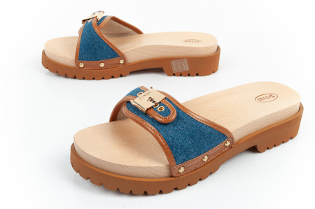 Scholl Pescura Iconic [F305492349] Damen Clogs, blau.