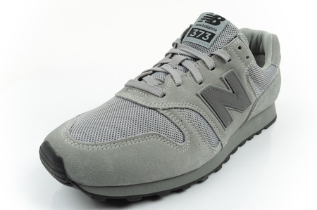 New Balance 373 Herren-Sneaker, modisches graues Leder und Wildleder