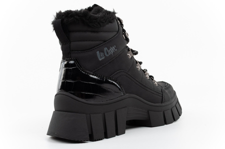 Lee Cooper Winterstiefeletten für Damen – gefütterte Boots in Schwarz
