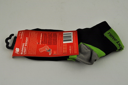NEW BALANCE Laufsocken Größe 35-38 [3.40.027] schwarz, grün.