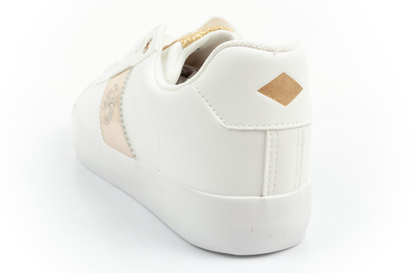 Lee Cooper Damen-Sneaker, modisches Weiß und Gold