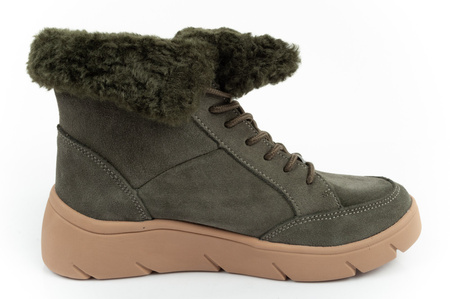 Scholl Stelvio Damen-Sportschuhe, Stiefeletten [F302321020], isoliert, grün.