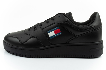 Tommy Hilfiger Herren-Sneaker TJM Retro Basket Ess, modisches Schwarz