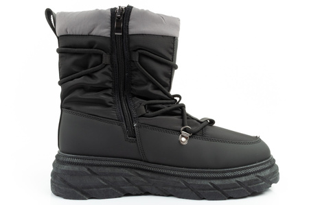 Lee Cooper Damen Winter-Wanderschuhe, Schwarz und Grau