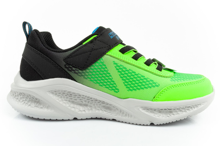 Skechers S Lights-Meteor [401495L/BBLM] LED Kinder-Sportschuhe, grün und schwarz.