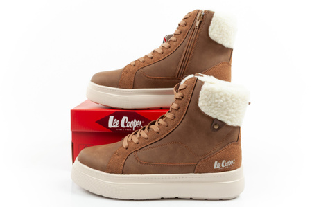 Lee Cooper Damen-Winterstiefel, leichte, gefütterte Stiefeletten aus Lammfell