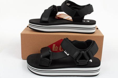 Lee Cooper Damensandalen [LCW-24-05-2753L], schwarz.