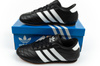 Adidas Taekwondo Lace Damen-Sneaker aus schwarzem Leder