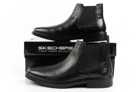 Skechers Herren Chelsea Boots Miller-Boris Elegantes Leder