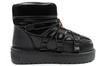 D.Franklin Damen Winterstiefel, modische, isolierte schwarze Stiefeletten