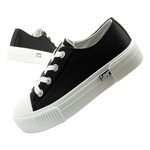 Lee Damen-Sneaker Isla, Schwarze Plateausohle, Komfortabel
