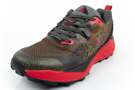 Joma Herren-Trailrunningschuhe Tundra mit Dämpfung, Khaki-Rot