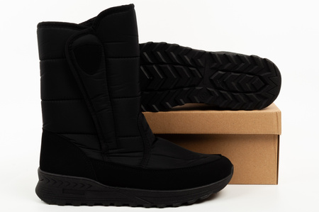 Progress Herren-Winterstiefel, modische, gefütterte Stiefel mit Klettverschluss