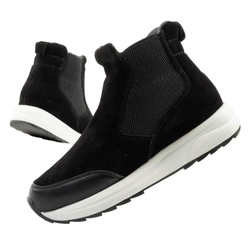 Scholl Beverly Bootie Damenstiefeletten aus schwarzem Leder