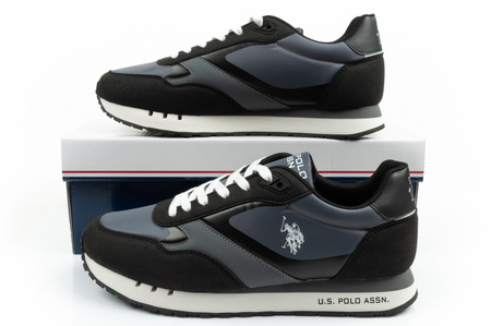 U.S. Polo Assn. Herren-Sneaker, modisch und bequem, Grau