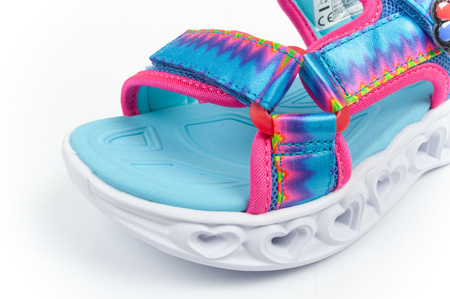 Skechers Kindersandalen [302675L/MLT] LED-Schuhe, mehrfarbig.