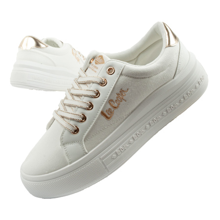 Lee Cooper Damen-Sneaker, modisches Weiß, bequem