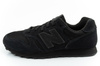 New Balance 373 Herren-Sneaker, modisches schwarzes Leder