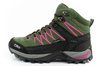 CMP Rigel Damen-Wanderschuhe aus Leder, robust, wasserdicht, knöchelhoch, Grün