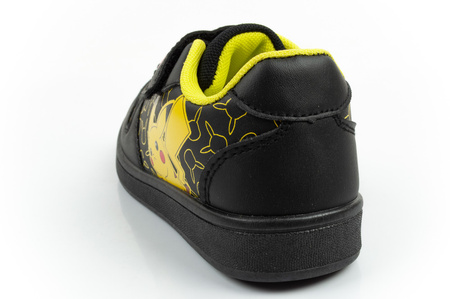 Leomil Kinder-Sportschuhe, leichte Pokémon-Sneaker mit Klettverschluss, Schwarz