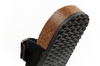Lee Cooper Damen-Sandalen zum Hineinschlüpfen, Schwarzes Wildleder, Bequem, Leicht
