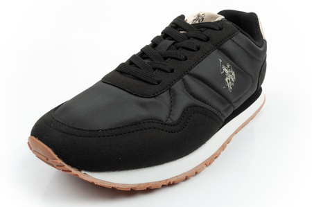 U.S. Polo Assn. Damen-Sneaker, modisch, bequem, Schwarz
