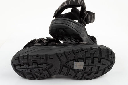 Lee Cooper Herren-Sandalen mit Klettverschluss für den Sommer und den Strand, leicht, schwarz