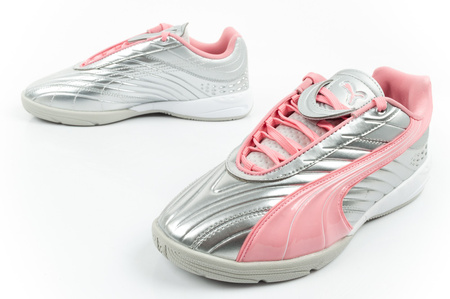 Puma V-S2 Goalgetter Sneaker für Kinder und Jugendliche, modisches Silber