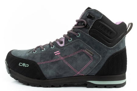 CMP Alcor Damen-Wanderschuhe aus Leder, robust, wasserdicht, knöchelhoch, Grau