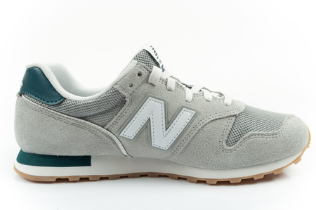 New Balance 373 Herren-Sneaker, Modisches graues Leder, Graugrün