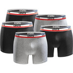 Levi's Boxershorts 5er-Pack Boxershorts Herren Schwarz Grau Baumwolle Mode