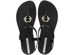 Ipanema Sandal Class Damen-Flip-Flops in modischem Schwarz mit Gold