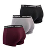 Le Coq Sportif Boxershorts Unterhosen Herren 3er-Pack schwarz grau weinrot